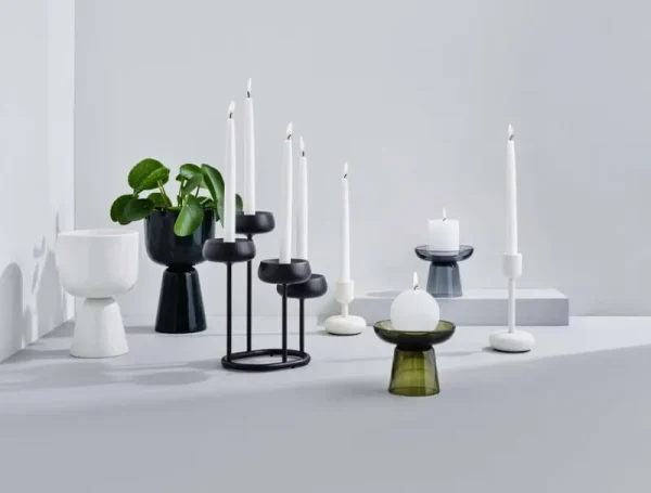 HAY Kerzen Und Kerzenhalter-Iittala Nappula Kerzenhalter, 107 mm, weiß
