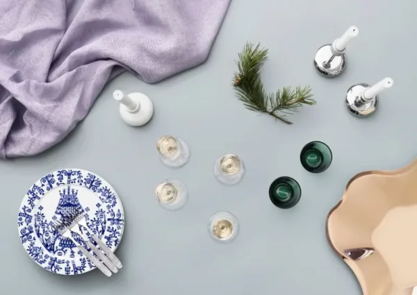 HAY Kerzen Und Kerzenhalter-Iittala Nappula Kerzenhalter, 107 mm, weiß