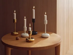 HAY Kerzen Und Kerzenhalter-Iittala Nappula Kerzenhalter, 107 mm, weiß