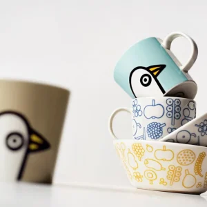 Iittala Geschirr^OTC Birdie Tasse, 0,3 l, Leinenweiß