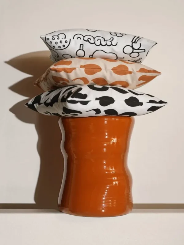 Iittala Kissen^OTC Frutta Kissenbezug, 47 x 47 cm, Schwarz - Weiß