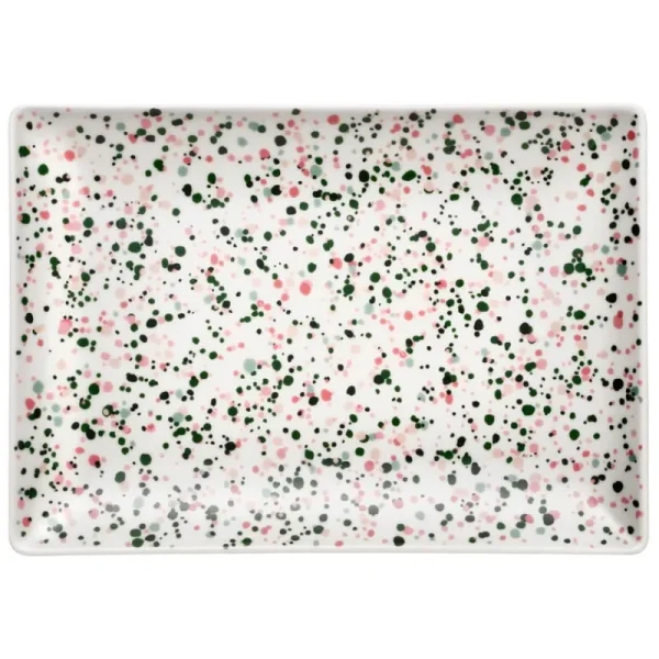 Iittala Geschirr^OTC Helle A4-Teller, 21 x 29 cm, Rosa - Grün
