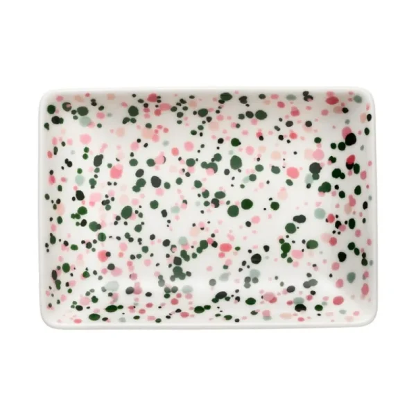 Iittala Geschirr^OTC Helle A6-Teller, 10 x 15 cm, Rosa - Grün
