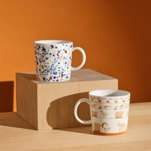 Iittala Geschirr^OTC Helle Becher, 0,4 l, Blau - Braun