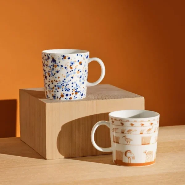 Iittala Geschirr^OTC Helle Becher, 0,4 l, Blau - Braun