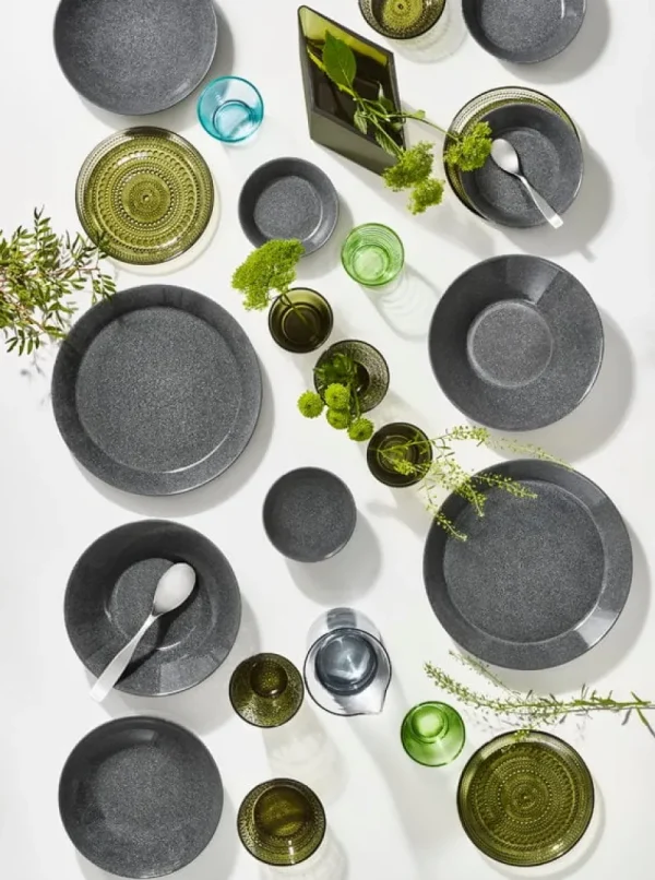 Iittala Vasen-Ruutu Vase, 205 x 180 mm, grün