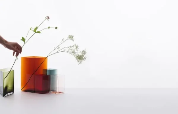 Iittala Vasen-Ruutu Vase, 205 x 180 mm, grün