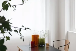 Iittala Vasen-Ruutu Vase, 205 x 180 mm, grün