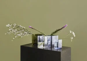 Iittala Vasen-Ruutu Vase, 205 x 180 mm, grün