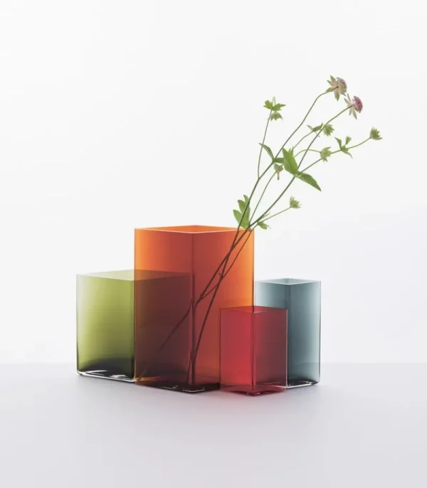 Iittala Vasen-Ruutu Vase, 205 x 180 mm, grün