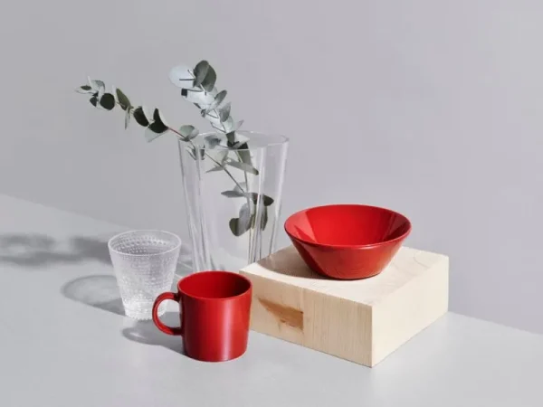 Iittala Geschirr^Schale Teema 15 cm, rot