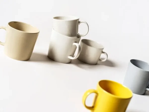 Iittala Geschirr^Teema Becher, 0,4 l, Leinenweiß