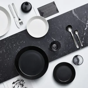 Iittala Geschirr^Teema Teller, 21 cm, schwarz