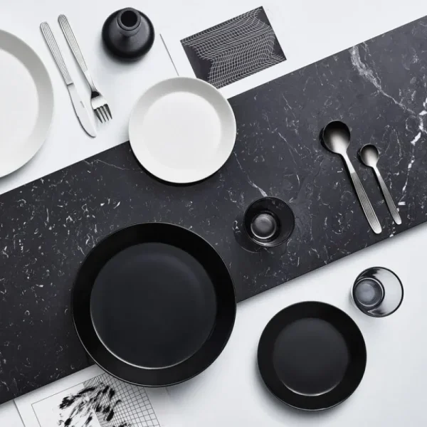 Iittala Geschirr^Teema Teller, 21 cm, schwarz