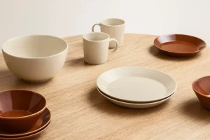Iittala Geschirr^Teema Teller, 23 cm, Leinenweiß