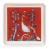 Iittala Geschirr^Teller Taika, quadratisch, 12 x 12 cm, rot