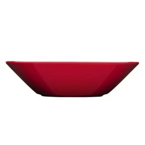 Iittala Geschirr^Tiefer Teller Teema 21 cm, rot