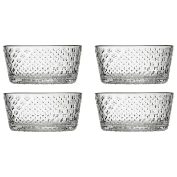 Iittala Geschirr^Tundra Schale, 250 ml, 4 Stück, klar