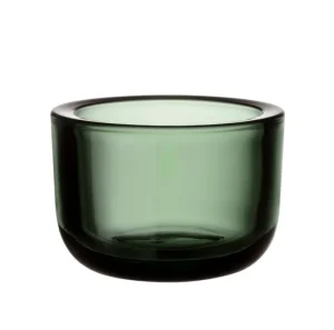 ferm LIVING Kerzen Und Kerzenhalter-Iittala Valkea Teelichthalter, 60 mm, Tannengrün