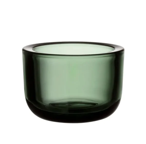 ferm LIVING Kerzen Und Kerzenhalter-Iittala Valkea Teelichthalter, 60 mm, Tannengrün