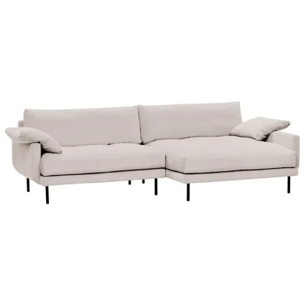 Interface Sofas Und Liegen-Bebé Sofa mit Chaiselongue, rechts, Jagger 3, Beige, schwarzes M