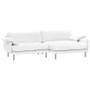Muuto Sofas Und Liegen-Interface Bebé Sofa mit Chaiselongue, rechts, Jagger 1, Weiß, Eiche