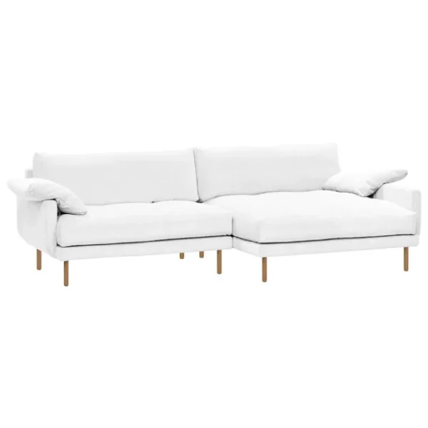 Muuto Sofas Und Liegen-Interface Bebé Sofa mit Chaiselongue, rechts, Jagger 1, Weiß, Eiche