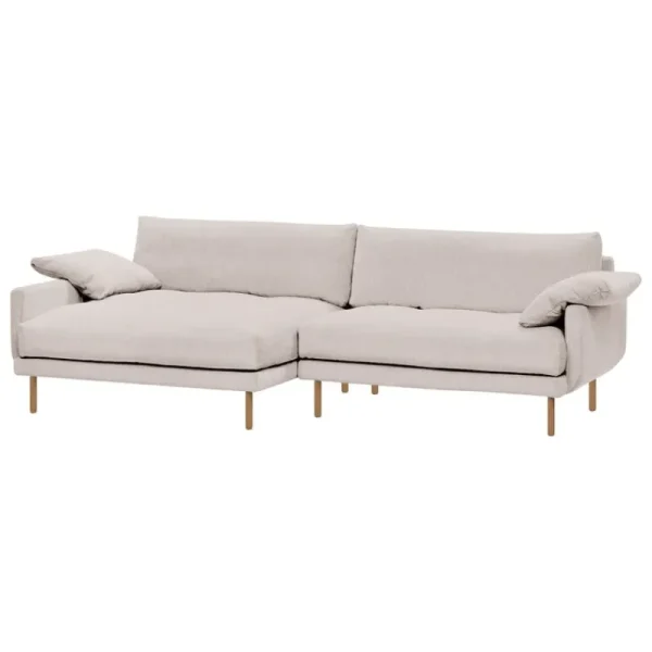 Interface Sofas Und Liegen-Bebé Sofa mit Chaiselongue, links, Jagger 3, Beige, Eiche