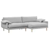 Interface Sofas Und Liegen-Bebé Sofa mit Chaiselongue, rechts, Muru 470, Grau, Eiche