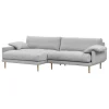 Interface Sofas Und Liegen-Bebé Sofa mit Chaiselongue, links, Muru 470, Grau, Eiche