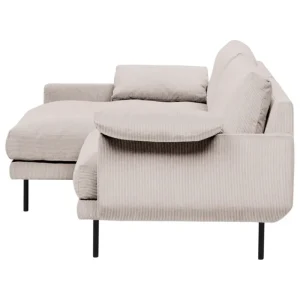 Interface Sofas Und Liegen-Bebé Sofa mit Chaiselongue, links, Jagger 3, Beige, schwarzes Me