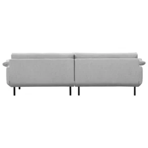 Interface Sofas Und Liegen-Bebé Sofa mit Chaiselongue, rechts, Muru 470, Grau, schwarzes Me