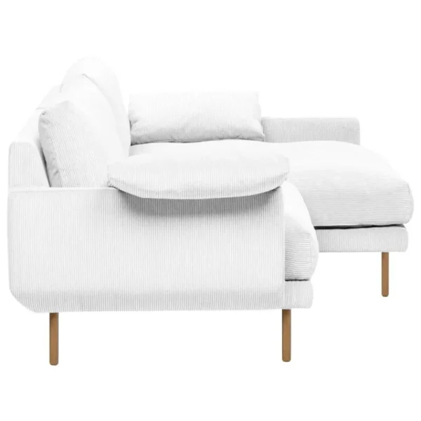 Muuto Sofas Und Liegen-Interface Bebé Sofa mit Chaiselongue, rechts, Jagger 1, Weiß, Eiche