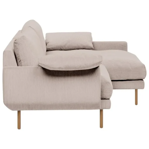 Warm Nordic Sofas Und Liegen-Interface Bebé Sofa mit Chaiselongue, rechts, Jagger 3, Beige, Eiche