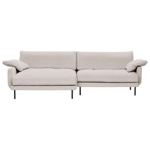 Interface Sofas Und Liegen-Bebé Sofa mit Chaiselongue, links, Jagger 3, Beige, schwarzes Me