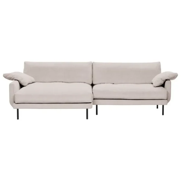 Interface Sofas Und Liegen-Bebé Sofa mit Chaiselongue, links, Jagger 3, Beige, schwarzes Me