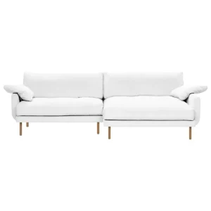 Muuto Sofas Und Liegen-Interface Bebé Sofa mit Chaiselongue, rechts, Jagger 1, Weiß, Eiche