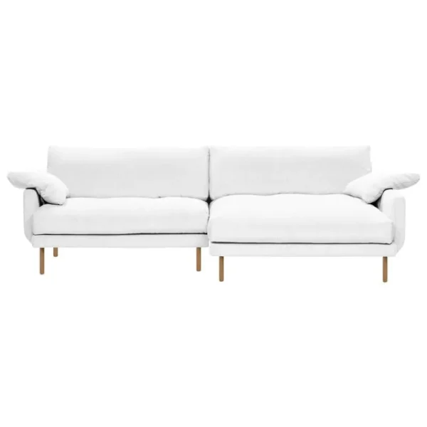 Muuto Sofas Und Liegen-Interface Bebé Sofa mit Chaiselongue, rechts, Jagger 1, Weiß, Eiche