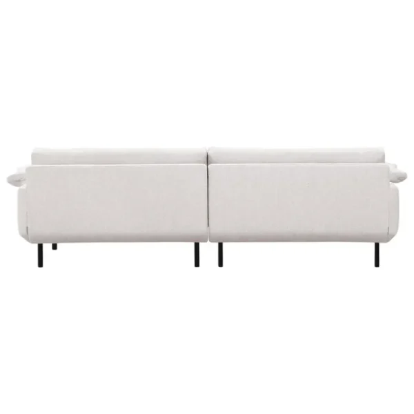 Interface Sofas Und Liegen-Bebé Sofa mit Chaiselongue, links, Muru 472, Beige, schwarzes Me
