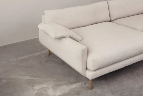 Interface Sofas Und Liegen-Bebé Sofa mit Chaiselongue, rechts, Muru 470, Grau, schwarzes Me