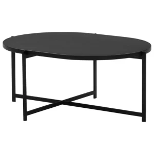 Interface Tische-Pilleri Couchtisch, 60 x 80 cm, Schwarz, schwarze Eiche