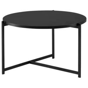 Interface Tische-Pilleri Couchtisch, 60 cm, Schwarz, schwarze Eiche
