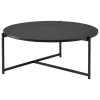 NORR11 Tische-Interface Pilleri Couchtisch, 80 cm, Schwarz, schwarze Eiche