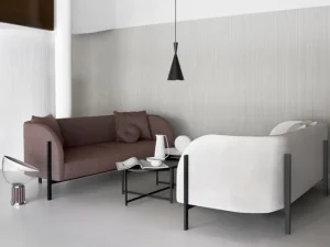 Interface Tische-Pilleri Couchtisch, 60 x 80 cm, Schwarz, schwarze Eiche