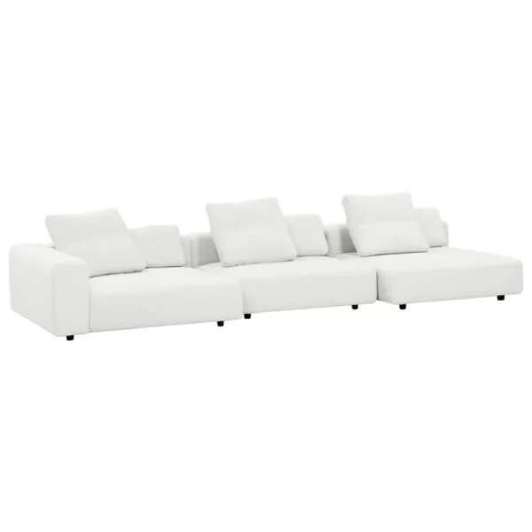 Interface Sofas Und Liegen-Toast Sofa, 405 cm, links, Arc 80, Weiß