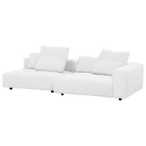 Nichba Sofas Und Liegen-Interface Toast Sofa, 270 cm, rechts, Arc 80, Weiß