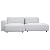 HAY Sofas Und Liegen-Interface Toastie Sofa, modular, 253 cm, DV-P, Leaf 101 Ivory