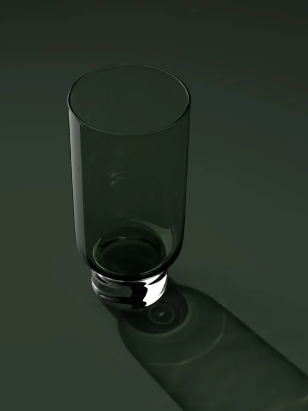 Georg Jensen Vasen-Karakter Clessidra Vase, groß, Grün