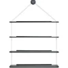 Montana Furniture Regale-Karakter Libreria Pensile Regal, Esche schwarz lackiert