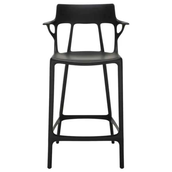 Kartell Terrassenmöbel | Sitzgelegenheiten^A.I. Barhocker, 65 cm, Schwarz